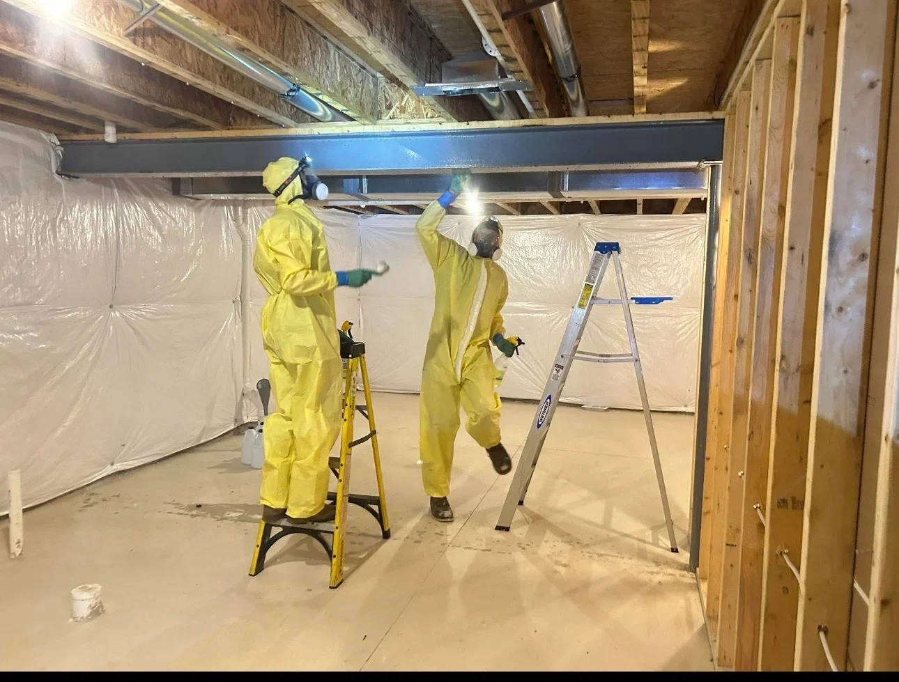 Biohazard cleanup and decontamination safety procedures